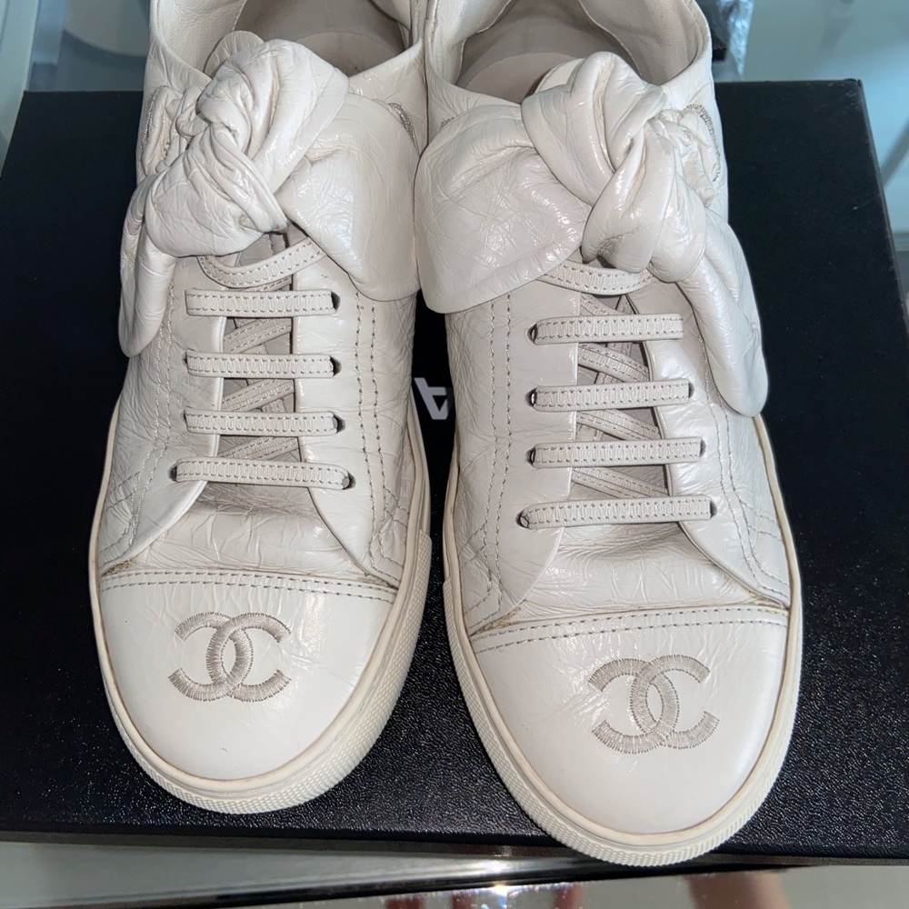 Chanel White sneakers 36 - leather